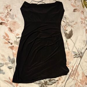 Windsor Sleek Black Mini Dress